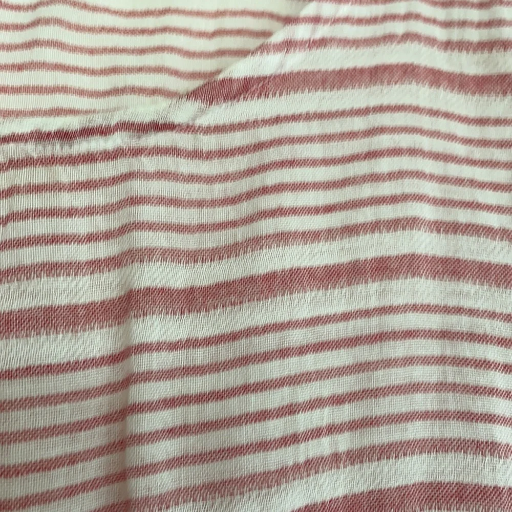 Beachlunchlounge XL thin, red & white/off-white striped tank top - Picture 3 of 3
